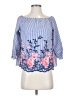 Elle Blue 3/4 Sleeve Blouse Size S - photo 1