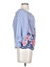 Elle Blue 3/4 Sleeve Blouse Size S - photo 4