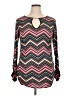 Bisou Bisou Chevron-herringbone Pink Casual Dress Size XL - photo 1