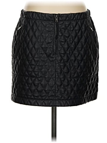 BCBGMAXAZRIA Faux Leather Skirt (view 1)