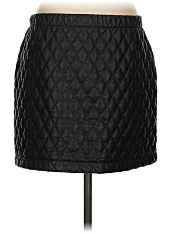 BCBGMAXAZRIA Faux Leather Skirt (view 2)