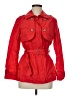 Chico's 100% Cotton Red Trenchcoat Size Med (1) - photo 1