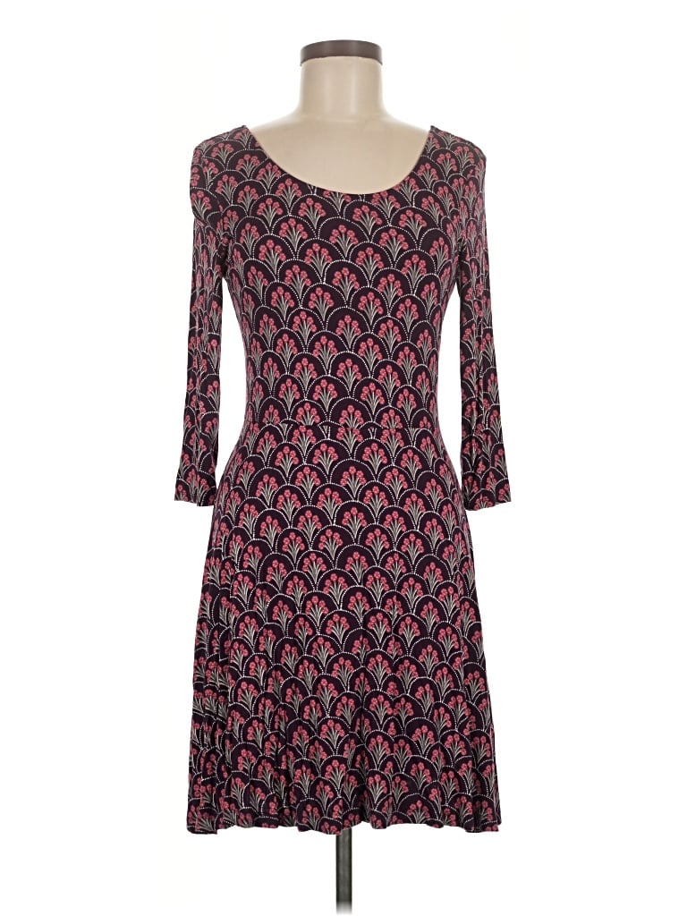 Pre-owned Express Casual Dress In Burgundy