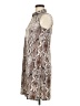 MSK Animal Print Brown Silver Cocktail Dress Size M (petite) - photo 5
