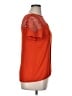 Zara Basic Orange Short Sleeve Blouse Size XL - photo 4
