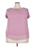 Alyx 100% Polyester Pink Short Sleeve Blouse Size XXL - photo 1