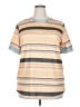 Unbranded Stripes Tan Short Sleeve T-Shirt Size XXL - photo 1