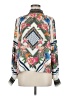 Jealous Tomato 100% Polyester Print Ivory Long Sleeve Blouse Size M - photo 1