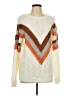 Unbranded 100% Acrylic Chevron-herringbone Ivory Pullover Sweater Size L - photo 1