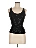 INC International Concepts 100% Polyester Black Sleeveless Top Size M - photo 1