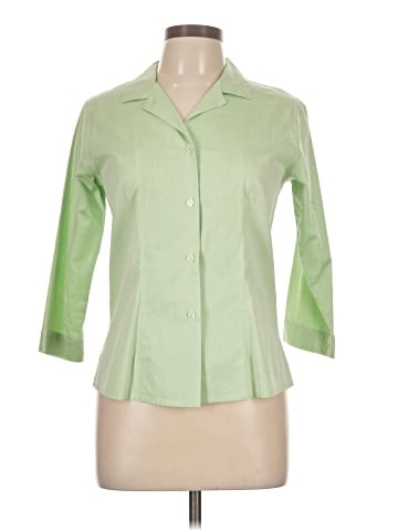 Barneys New York 3/4 Sleeve Button-Down Shirt (view 1)