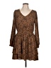 On 34th Animal Print Brown Casual Dress Size L - photo 1