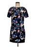 Forever 21 100% Polyester Print Blue Casual Dress Size M - photo 1