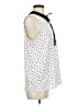 Elle White Sleeveless T-Shirt Size M - photo 4