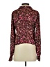 Wilfred Floral Burgundy Long Sleeve Blouse Size S - photo 2