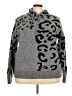 White Birch Animal Print Gray Pullover Sweater Size 2X - photo 1