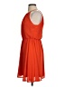 Dina Be 100% Polyester Solid Orange Casual Dress Size S - photo 5