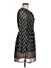 Xhilaration 100% Polyester Paisley Black Casual Dress Size M - photo 4