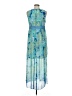 Studio One 100% Polyester Paisley Blue Casual Dress Size 8 (petite) - photo 2