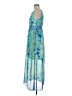 Studio One 100% Polyester Paisley Blue Casual Dress Size 8 (petite) - photo 5