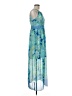 Studio One 100% Polyester Paisley Blue Casual Dress Size 8 (petite) - photo 4