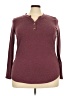 Automet Burgundy Long Sleeve Henley Size 2XL - photo 1
