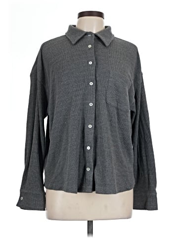 DONNI Long Sleeve Button-Down Shirt (view 1)