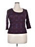 Apostrophe Purple 3/4 Sleeve Top Size 18 - photo 1