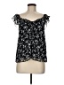Cato 100% Polyester Black Short Sleeve Blouse Size M - photo 1