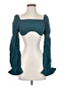 LACAUSA Teal 3/4 Sleeve Blouse Size S - photo 1