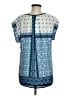 Daniel Rainn 100% Polyester Blue Short Sleeve Blouse Size M - photo 2