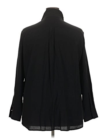 New York & Company 3/4 Sleeve Button-Down Shirt (view 2)
