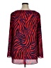 Bold Elements 100% Polyester Red Long Sleeve Blouse Size XL - photo 2