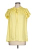 Catherine Malandrino Yellow Short Sleeve Blouse Size L - photo 1