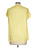Catherine Malandrino Yellow Short Sleeve Blouse Size L - photo 2