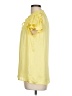 Catherine Malandrino Yellow Short Sleeve Blouse Size L - photo 5