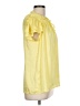 Catherine Malandrino Yellow Short Sleeve Blouse Size L - photo 4