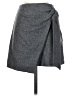 Wilfred Solid Gray Wool Skirt Size 0 - photo 1