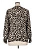Vince Camuto 100% Polyester Animal Print Brown Long Sleeve Blouse Size XL - photo 2