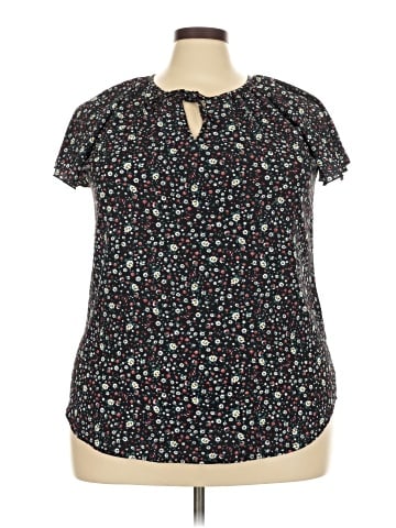 SimpleFun Short Sleeve Blouse (view 1)
