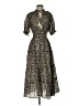 THML Animal Print Brown Casual Dress Size XS - photo 1
