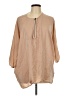 Vince. 100% Silk Tan Sleeveless Silk Top Size L - photo 1