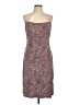 BCBG Animal Print Burgundy Cocktail Dress Size L - photo 1