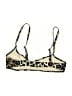 Solid & Striped Animal Print Gold Swimsuit Top Size S - photo 2