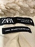 Zara 100% Polyester Ivory Faux Fur Jacket Size S - photo 6