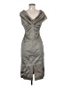 Talbot Runhof Metallic Gray Cocktail Dress Size 8 - photo 2