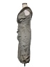 Talbot Runhof Metallic Gray Cocktail Dress Size 8 - photo 5