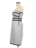 Abaete Stripes Gray Cocktail Dress Size 6 - photo 5