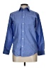 Chaps Chevron-herringbone Blue Long Sleeve Button-Down Shirt Size L - photo 1