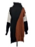 Blu Pepper Color Block Brown Turtleneck Sweater Size S - photo 1